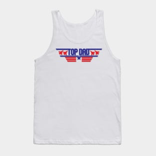 Top Dad Top Gun Logo Tank Top